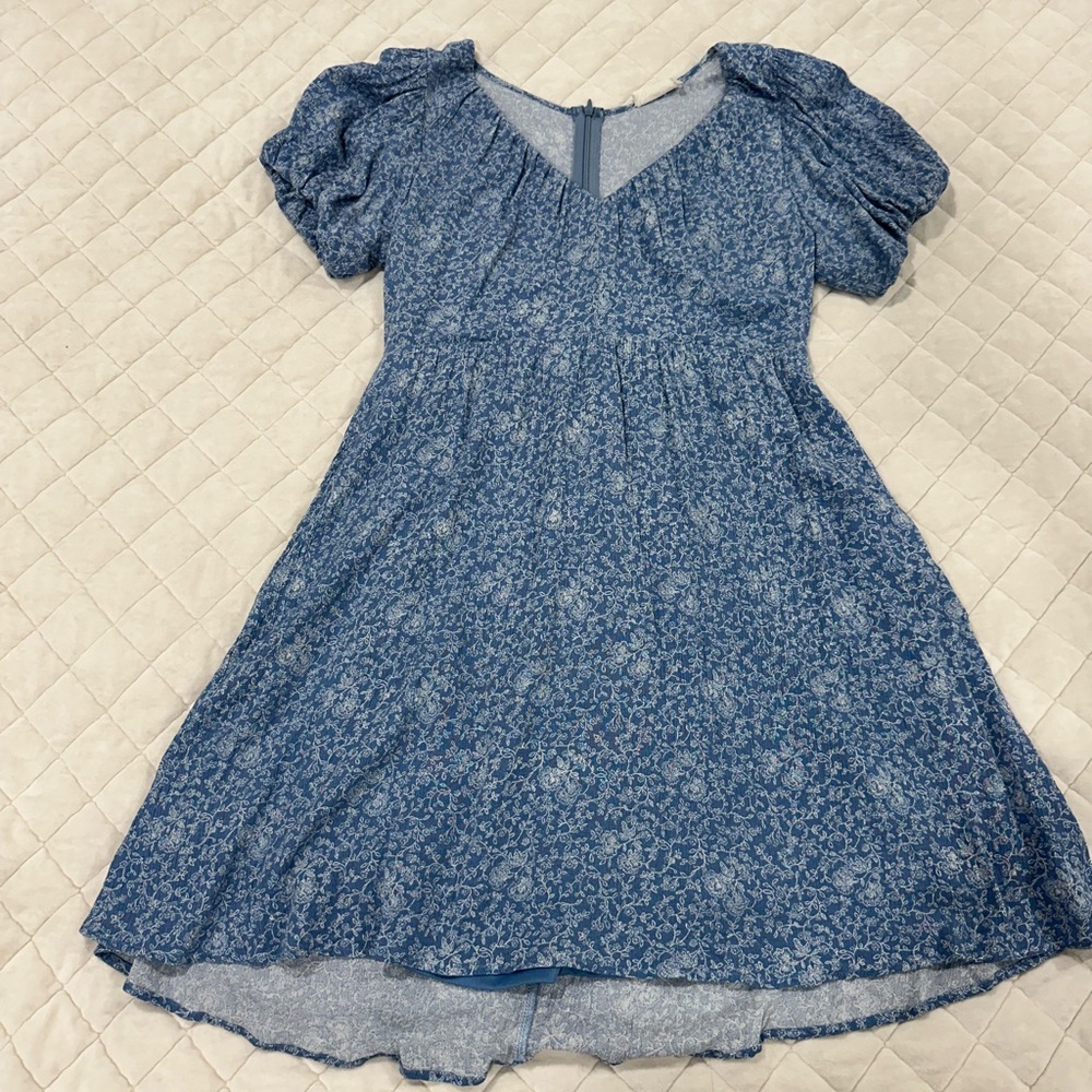 Altar'd State Blue Floral Dress